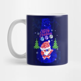 Sequin Santa Claus Dabbing Through The Snow, Christmas 2022 Mug